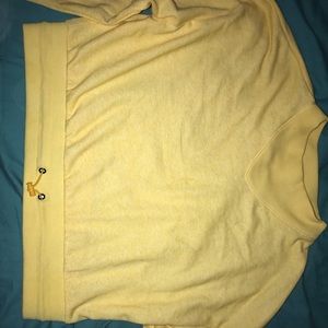 Flirtude Yellow Crop Top Long Sleeve